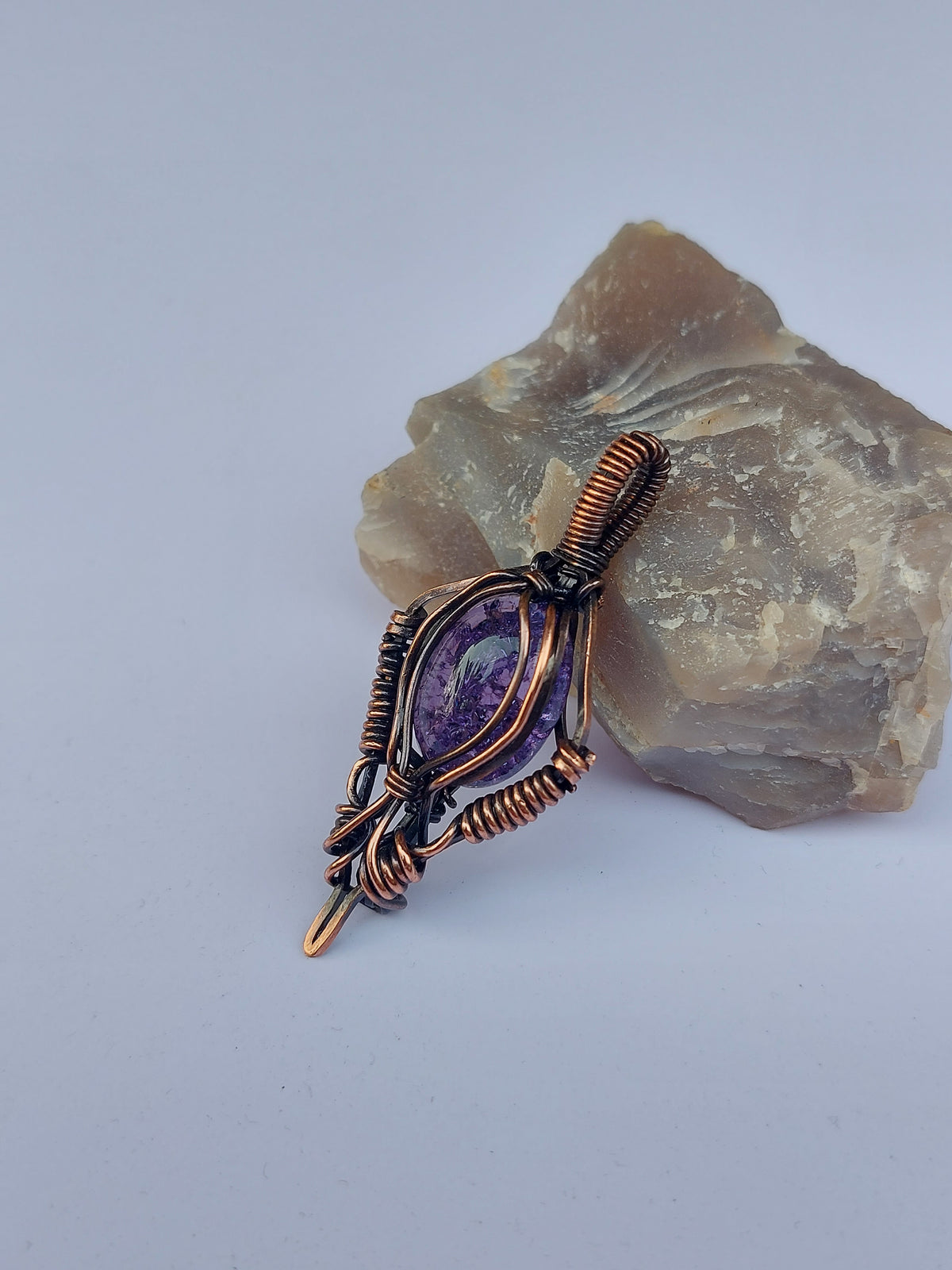 Synthetic Amethyst Pendant