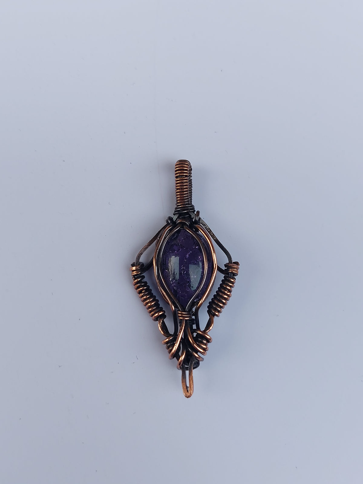 Synthetic Amethyst Pendant