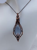 Blue Chalcedony Layered Pendant
